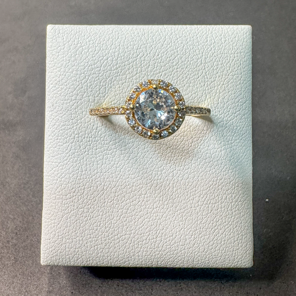 Anel Lua Banhado a Ouro 18k