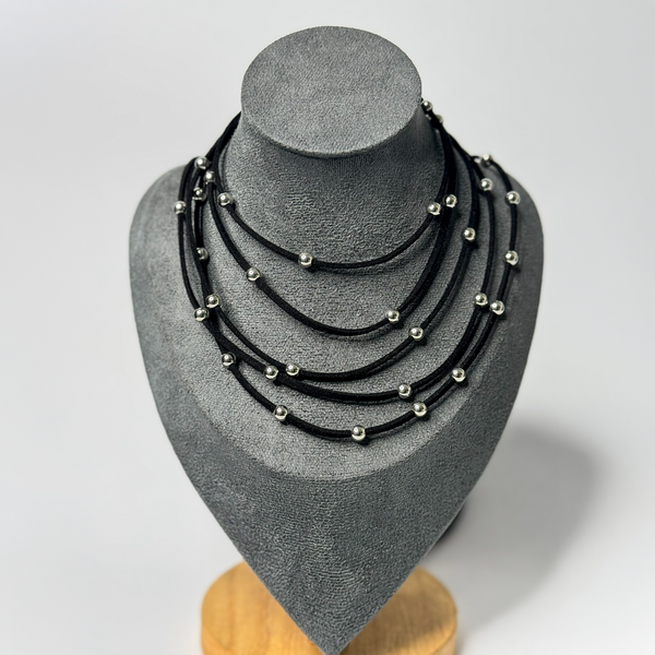 Colar Multi Amarrações Preto