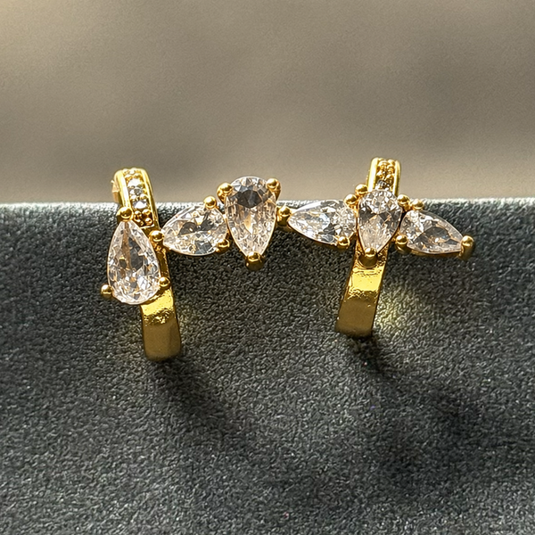 Piercing Cristal – Folheado a Ouro 18k