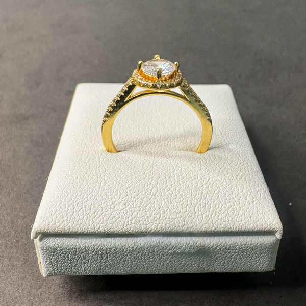 Anel Lua Banhado a Ouro 18k