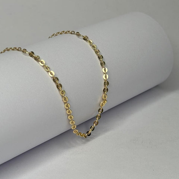 Choker Clara Folheada a Ouro